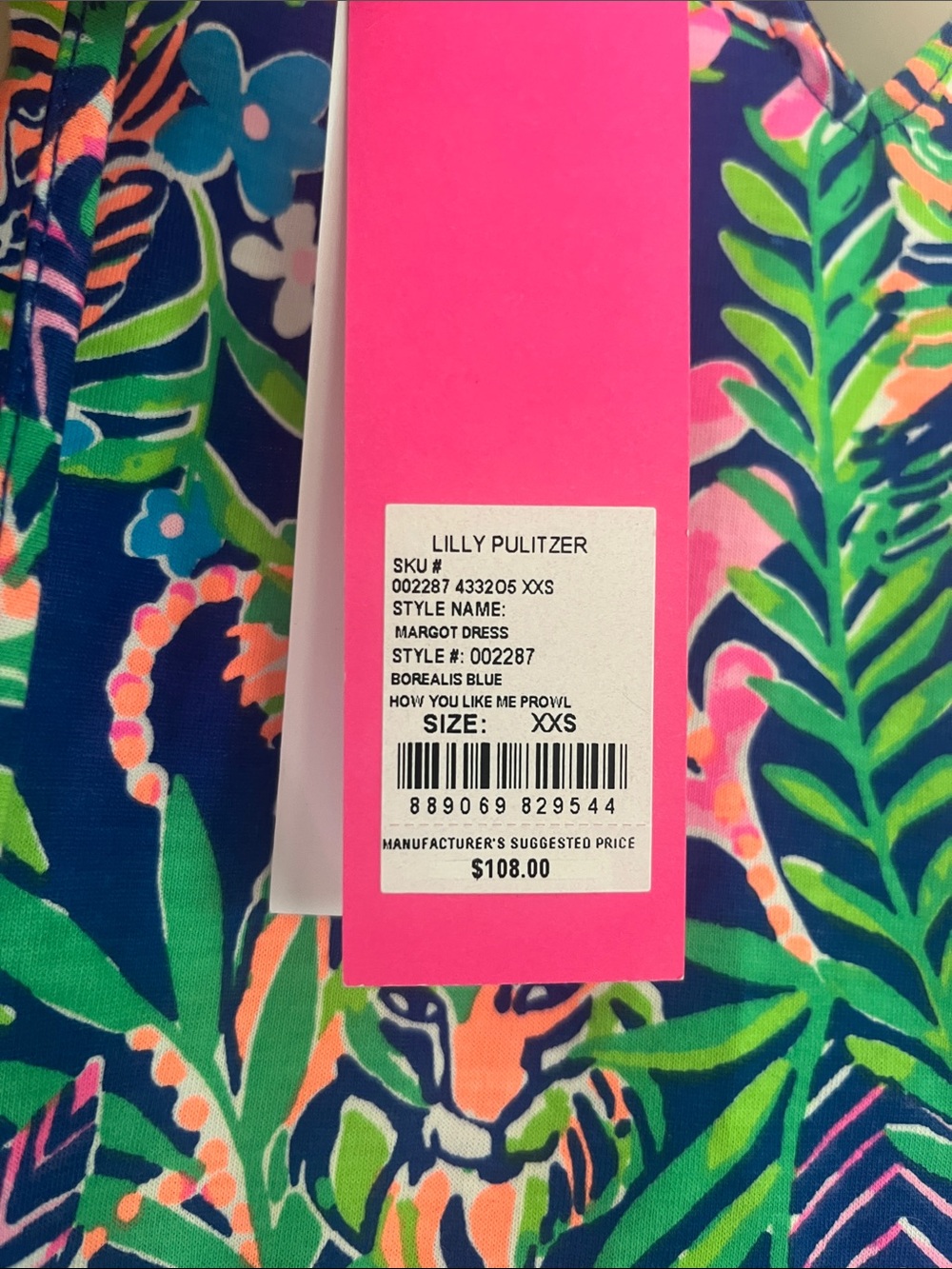 Lilly Pulitzer Margot Dress Borealis Blue How You Like Me Prowl - Picture 4 of 9